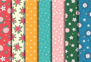 Variety of Color Pattern Backgrounds: Diverse Collection for Design Projects, Vibrant Textures & Styles for Graphics, Web & Print

