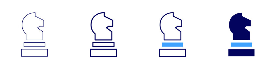 SEO automation icon in 4 different styles. Thin Line, Line, Bold, and Bold Line. Duotone style. Editable stroke