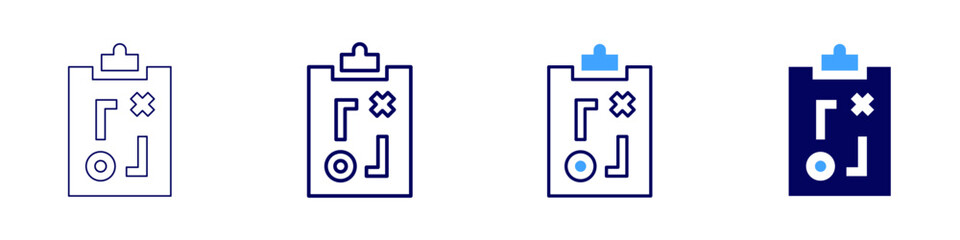 SEO optimization icon in 4 different styles. Thin Line, Line, Bold, and Bold Line. Duotone style. Editable stroke