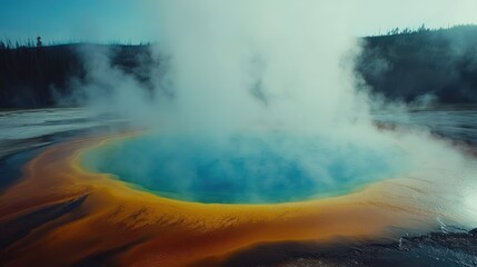 Grand Prismatic Spring: Yellowstone's Vibrant Geothermal Wonder