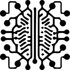 cyberpunk style icons and technology icon