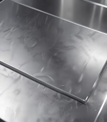 Obraz premium Shiny aluminum surface with minor imperfections, metallic, minor imperfections