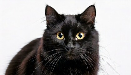 black cat portrait