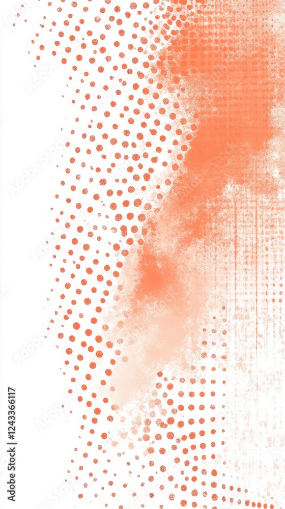 Poster warm peach tones transition into soft coral creating an inviting abstract background for creative pr