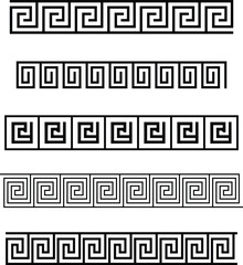Greek Key Pattern Border Designs for Design Projects
