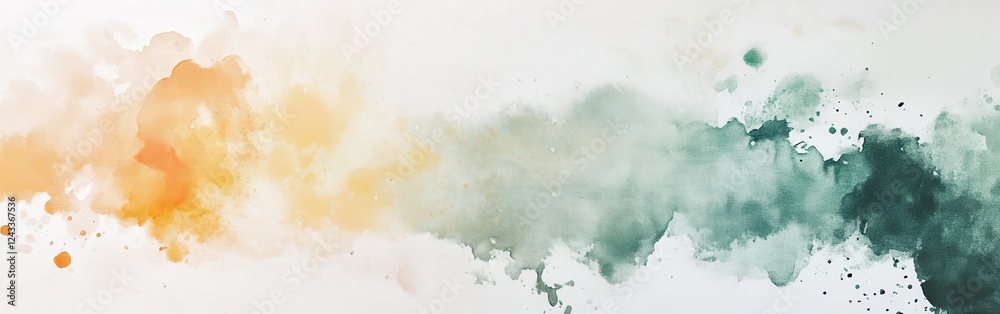 Poster muted green abstract art with soft pencil strokes and gentle blotches captures serene ambiance in a 