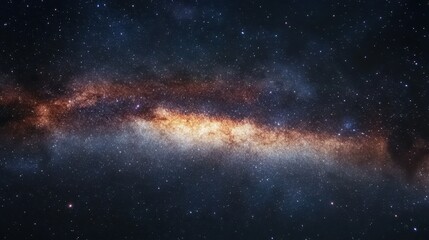 Fototapeta premium A vivid image of a galaxy showcasing a luminous star at its core, highlighting the vastness and beauty of the universe.