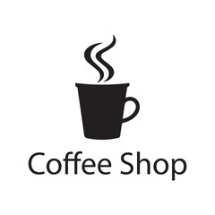 Coffee Shop Vector Logo Design Icon Graphic