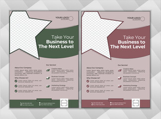 Creative Corporate & Brochure Template Design,  Modern Abstract And Editable Vector Template Design