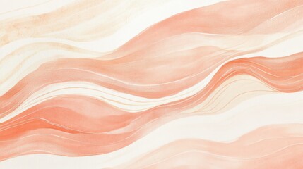 Obraz premium Abstract composition of flowing pencil strokes in warm tones resembling natural elements