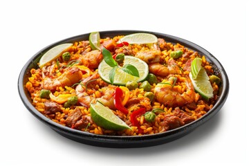 Authentic Spanish Paella Dish