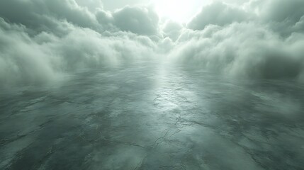 Fototapeta premium A soft mint green gradient background with smooth edges.
