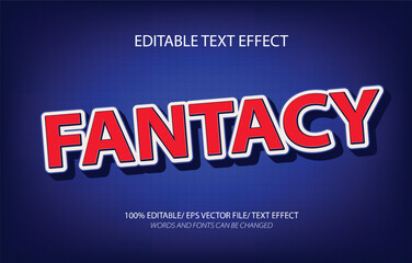 Fantacy editable text effect, 3D editable text template.	