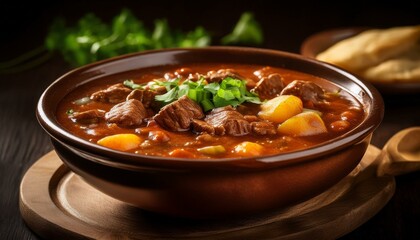美味しそうなガンボのスープ。（delicious gumbo soup.）
