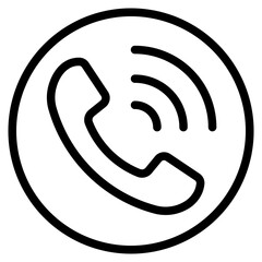 icon telphone line