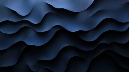 Obraz premium Elegant Navy Blue Abstract Waves Background with Subtle Texture