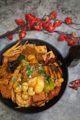 mala xiangguo, spicy stir-fry, sichuan cuisine, asian food