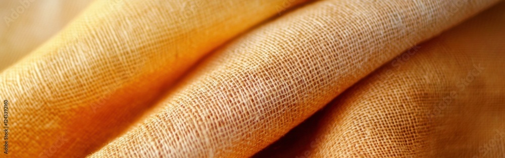 Poster rustic burlap fabric featuring beautiful gradient shades of color in natural lighting