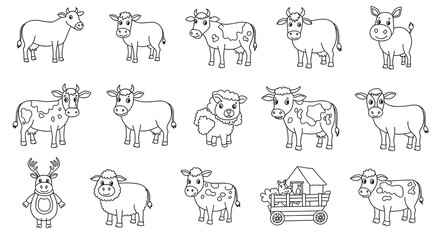farm animals coloring pages
