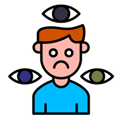 schizophrenia Icon, mental illness, mental health