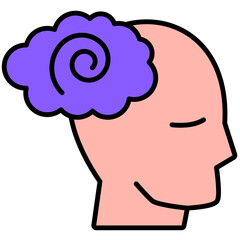 schizophrenia Icon, mental illness, mental health