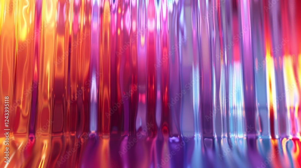 Poster gradient iridescent abstract background with flowing colors and vivid patterns for creative design p