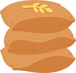 illustration rice sack