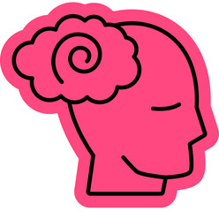 schizophrenia Icon, mental illness, mental health