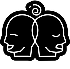 schizophrenia Icon, mental illness, mental health