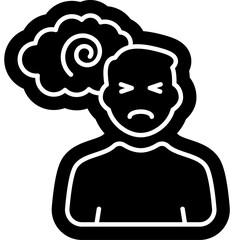 schizophrenia Icon, mental illness, mental health