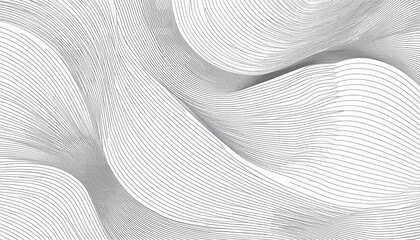 abstract white background with grey wavy lines  illustration with wave stripes