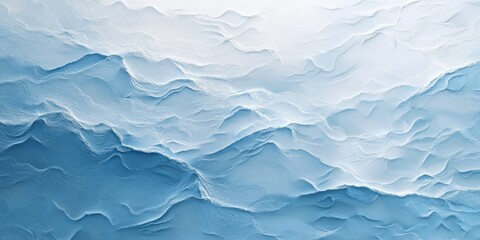 Obraz premium Abstract Blue Mountain Range Textured Landscape