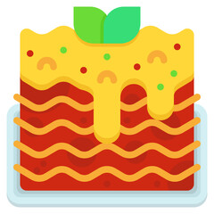 illustration of a lasagna