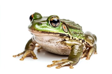 Obraz premium bullfrog isolated on white background. 