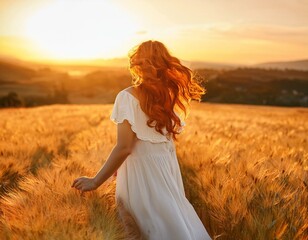 Obraz premium woman in the field