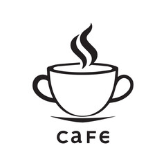 Coffee Cafe Vector Logo Design Icon Graphic