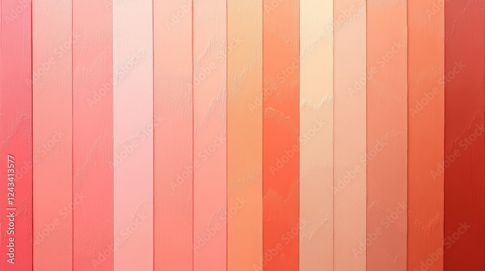 Poster Elegant gradient fill transitioning from coral to pastel peach creating a warm and simple background