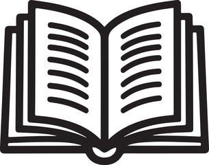 Isolated black open book icon Vector, black open book Silhouette,black open book icon set, black open book for logo,color black open book Vector illustration, Vector Graphic, EPS 10 , clip art work