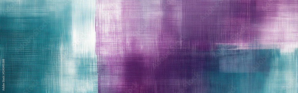 Poster Pencil strokes create a grid pattern in muted lavender and teal tones, capturing depth and simplicity within the abstract design