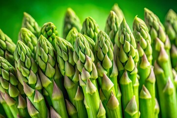 Fresh Green Asparagus Bunch - Vibrant Spring Vegetable Stock Photo