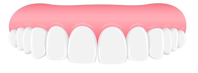 Vector image of mouth and teeth. Dentistry and dental treatment concept. Element for your design of banners, posters, articles, etc.