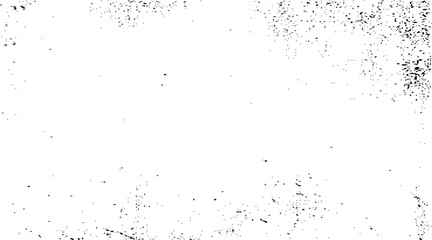 Black and white grunge distress overlay texture abstract surface dust and rough dirty wall.