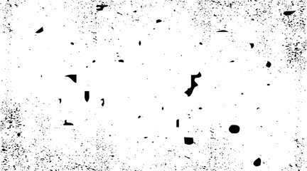 Black and white grunge distress overlay texture abstract surface dust and rough dirty wall.