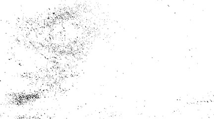 Black and white grunge distress overlay texture abstract surface dust and rough dirty wall.