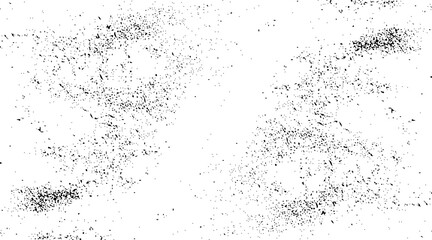 Black and white grunge distress overlay texture abstract surface dust and rough dirty wall.