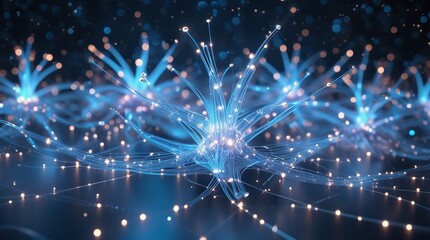 Obraz premium Network Connections: Advanced Technology for Modern Business Solutions