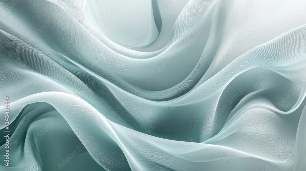 Aufkleber soft pencil strokes create a gentle backdrop of flowing fabric in soothing pastel tones