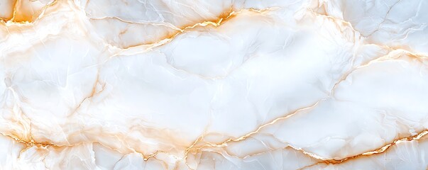 Fototapeta premium A stunning abstract marble texture featuring soft white and delicate gold veining. Ideal for backgrounds and design projects needing a touch of elegance and sophistication.