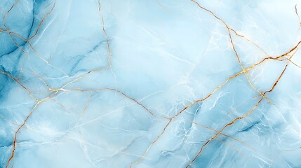 Fototapeta premium A stunning blue marble texture featuring intricate golden veins. Perfect for backgrounds, wallpapers, and design projects that require a touch of elegance and sophistication.