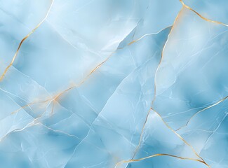 Fototapeta premium A stunning blue marble texture with subtle gold veins, perfect for backgrounds, wallpapers, and design projects